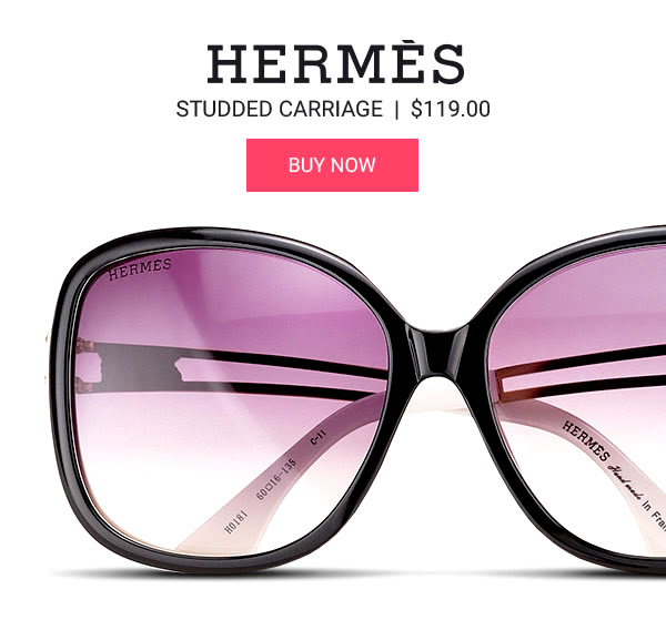 Hermes replica studded carriage sunglasses